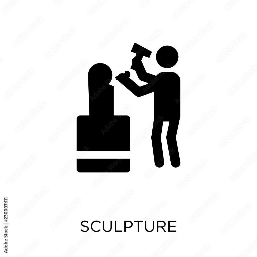 Sculpture icon. Sculpture symbol design from Museum collection. Sculpture icon. Sculpture symbol design from Museum collection.