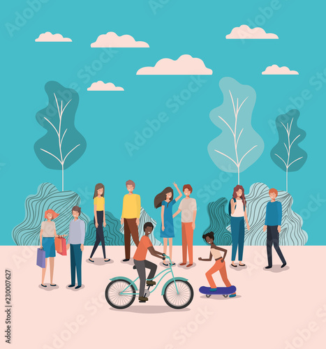 group of person doing activities in the park