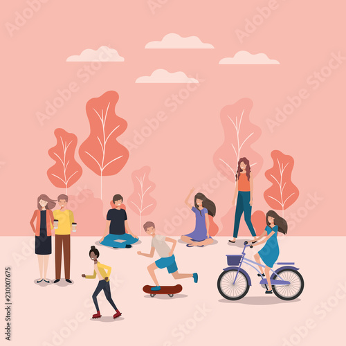 group of person doing activities in the park
