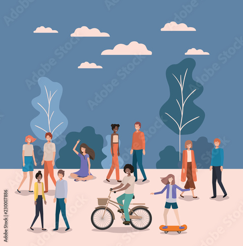 group of person doing activities in the park