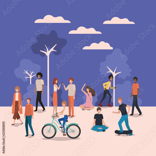 group of person doing activities in the park