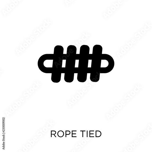 Rope Tied icon. Rope Tied symbol design from Nautical collection.