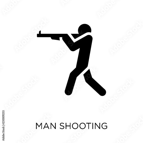 man Shooting icon. man Shooting symbol design from People collection.