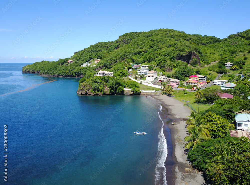 Layou village, Saint Vincent and Grenadines