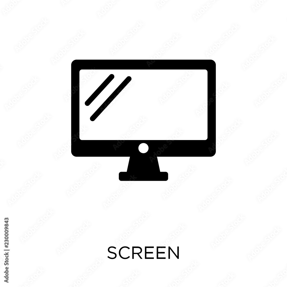 Screen icon. Screen symbol design from Programming collection. Screen icon. Screen symbol design from Programming collection.