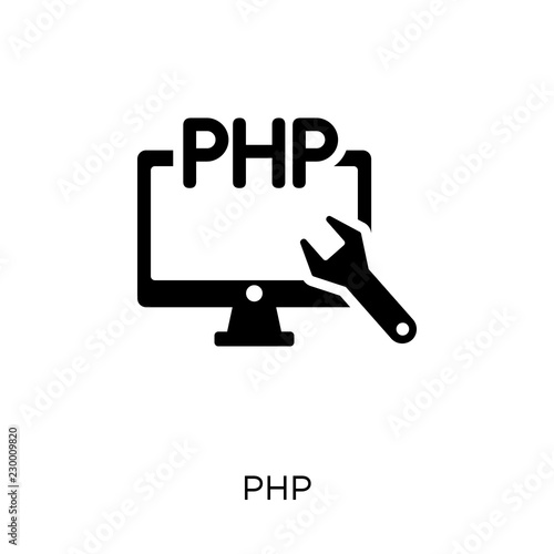 Php icon. Php symbol design from Programming collection.