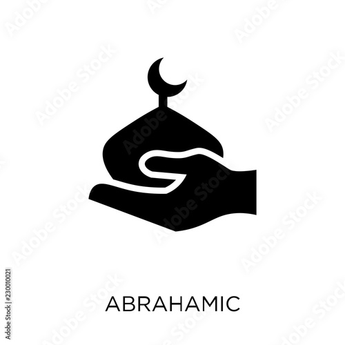 Abrahamic icon. Abrahamic symbol design from Religion collection.