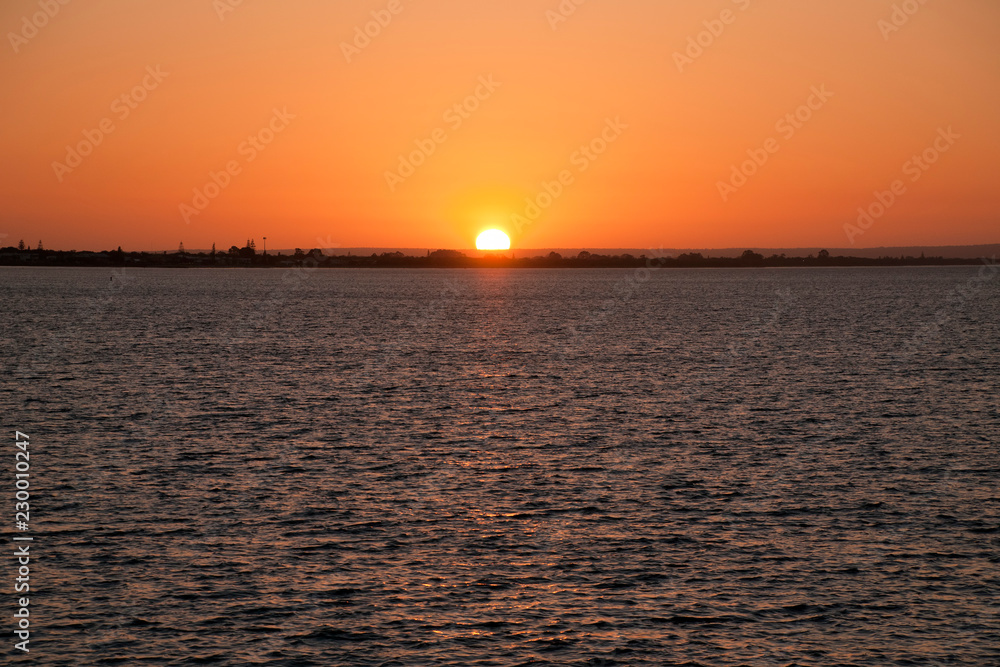 Busselton Australia, Sunset over Geographe Bay Busselton Australia, Sunset over Geographe Bay