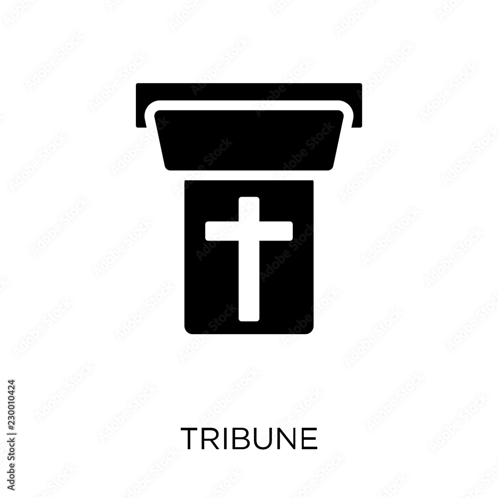 Obraz premium Tribune icon. Tribune symbol design from Religion collection.