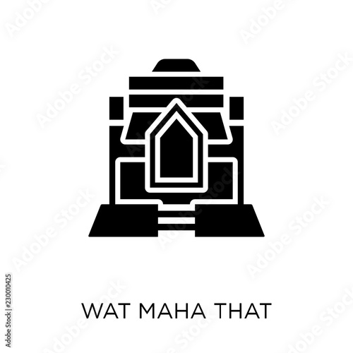 Wat maha that icon. Wat maha that symbol design from Religion collection.