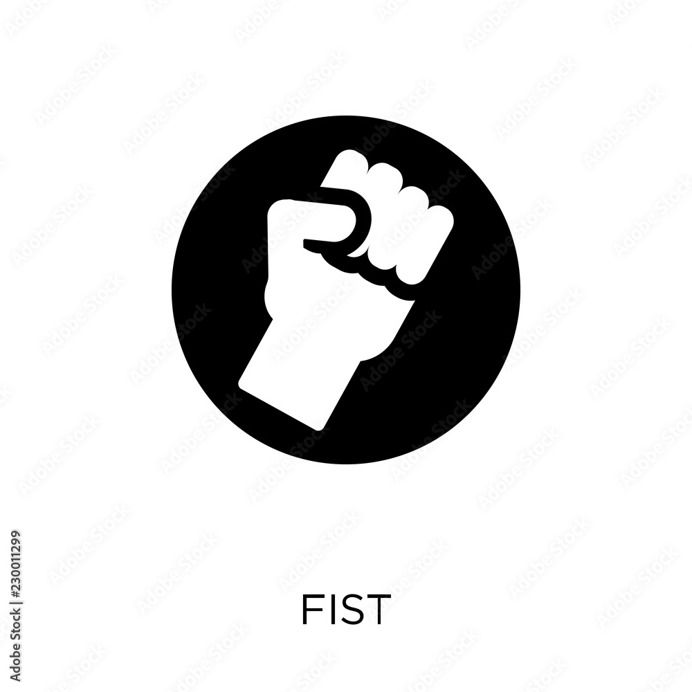 Fist icon. Fist symbol design from Success collection. Fist icon. Fist symbol design from Success collection.