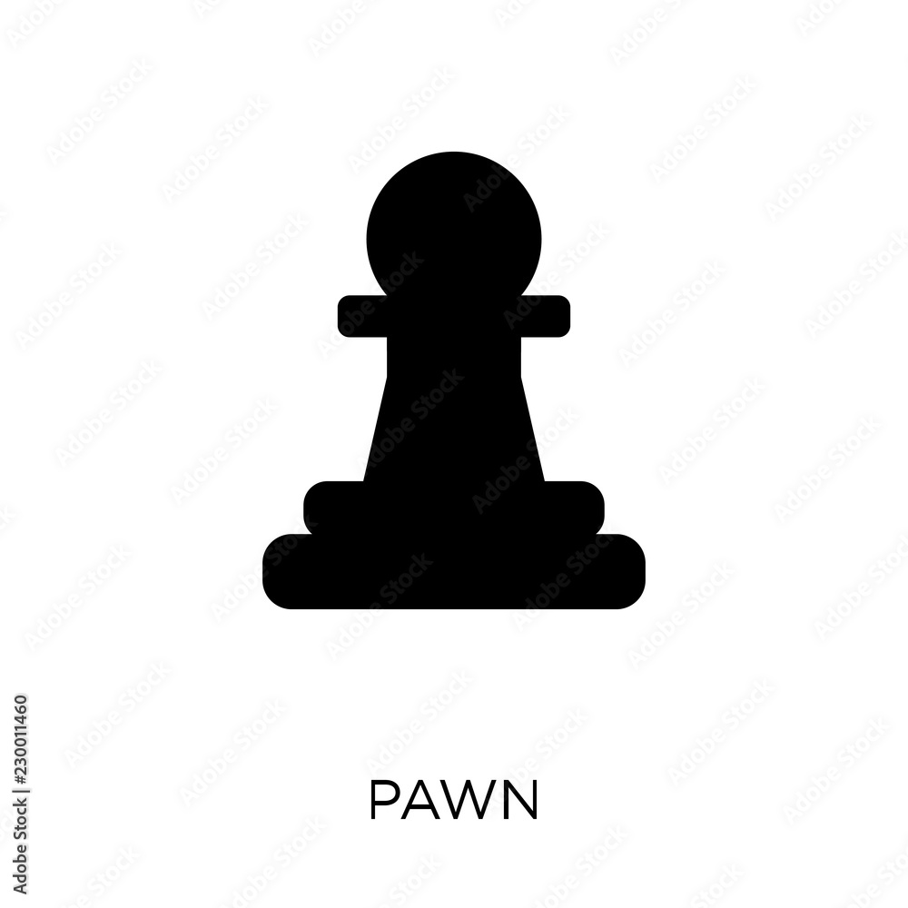 Pawn icon. Pawn symbol design from Strategy collection. Pawn icon. Pawn symbol design from Strategy collection.
