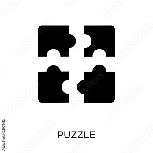 Puzzle icon. Puzzle symbol design from Strategy collection.