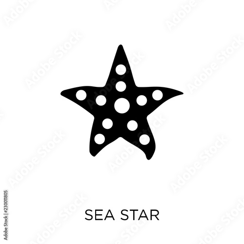 Sea star icon. Sea star symbol design from Summer collection.