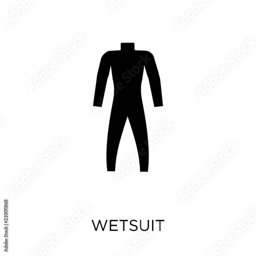 Wetsuit icon. Wetsuit symbol design from Summer collection.