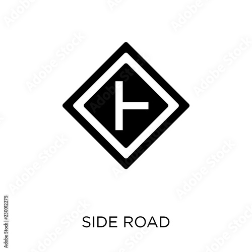 Free Download side road sign icon. side road sign symbol design from Traffic signs collection. - GFXLoad