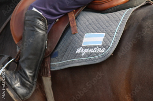 A gaucho on a horse. Argentina.