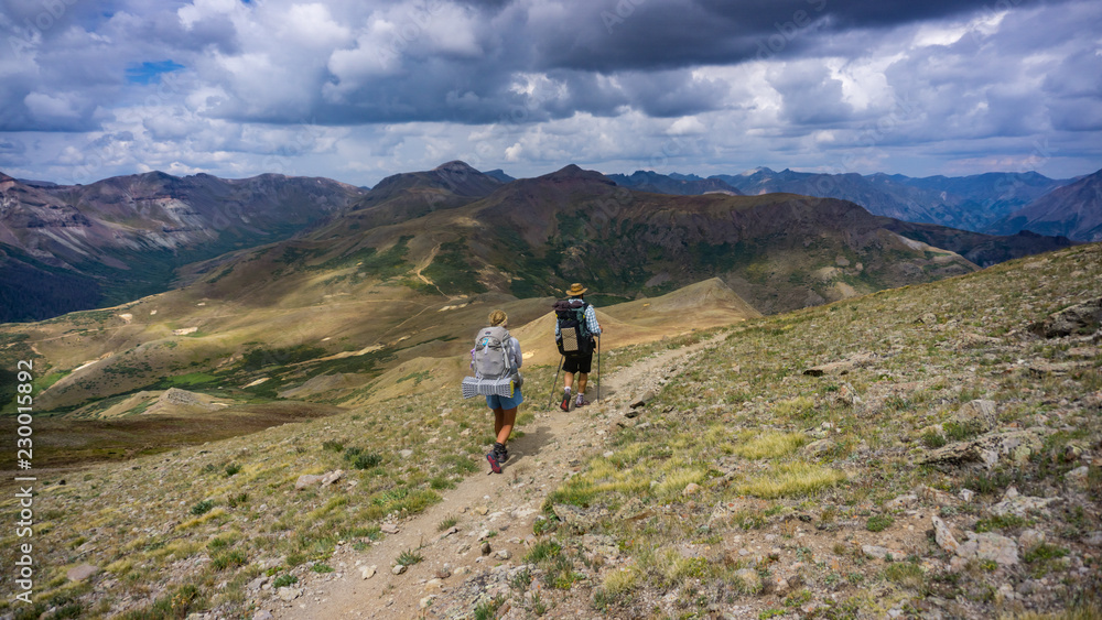 hiking in the Colorado mountains