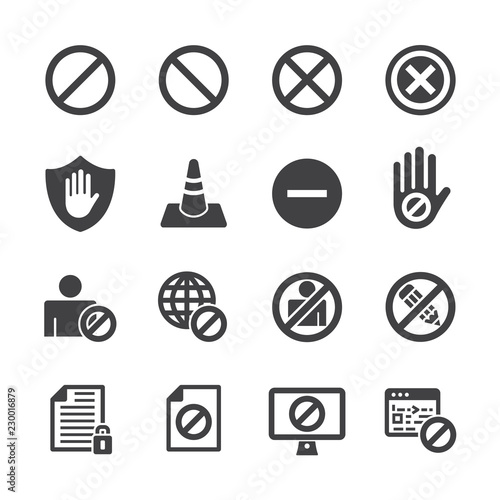 Block icon set