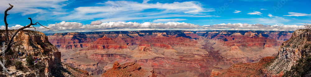 Massive panorama of Grand Canyon South Rim View
