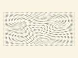 Halftone waves pattern of plus symbol old white background