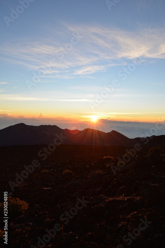 Sunrise from the top of a 12,000 ft peak