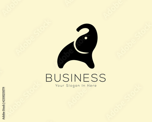 SImple icon, symbol elephant logo design inspiration
