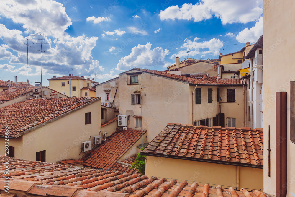 View of houses of Florence, Italy