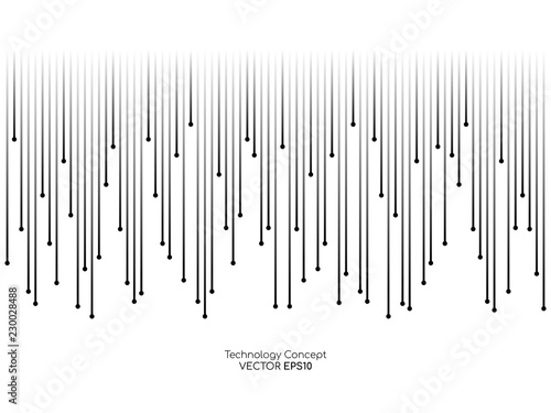 Vector abstract circuit board pattern background in concept of technology, digital, ai, science concept with space for text isolated on white background.