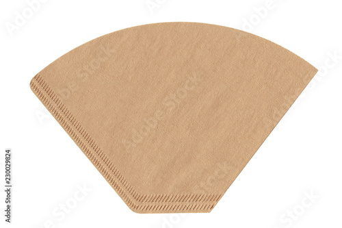 coffee filter isolated on white