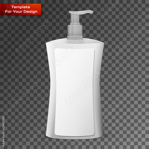 Blank dish washing liquid package