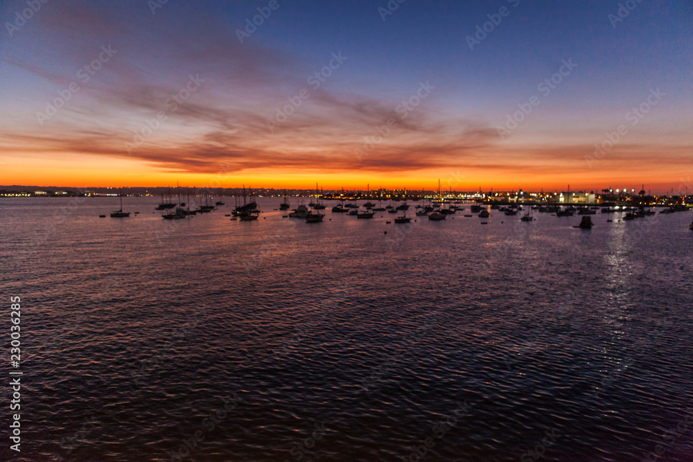 Obraz premium San Diego Bay Sunset