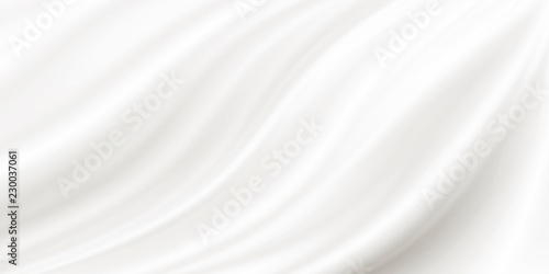 White luxury fabric background with copy space