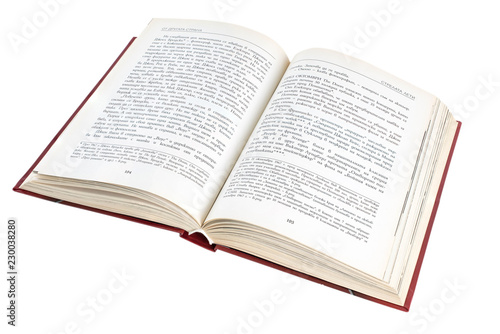 Isolated on white background open book