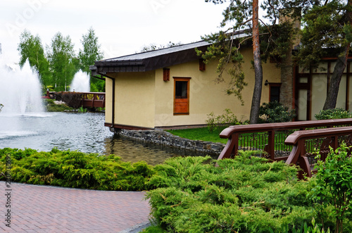 landscape house near the lake