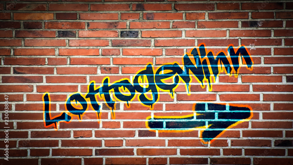 Obraz premium Schild 394 - Lottogewinn
