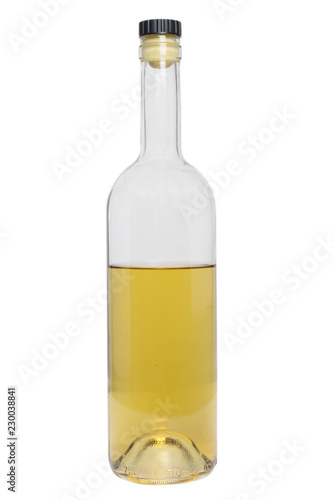 Bottle with national Bulgarian drink named Rakia