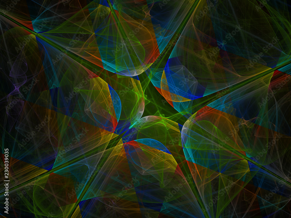 surreal Futuristic digital 3d design art abstract background fractal illustration for meditation and decoration wallpaper 