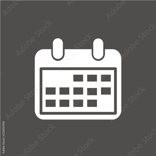 Calendar Isolated Flat Web Mobile Icon