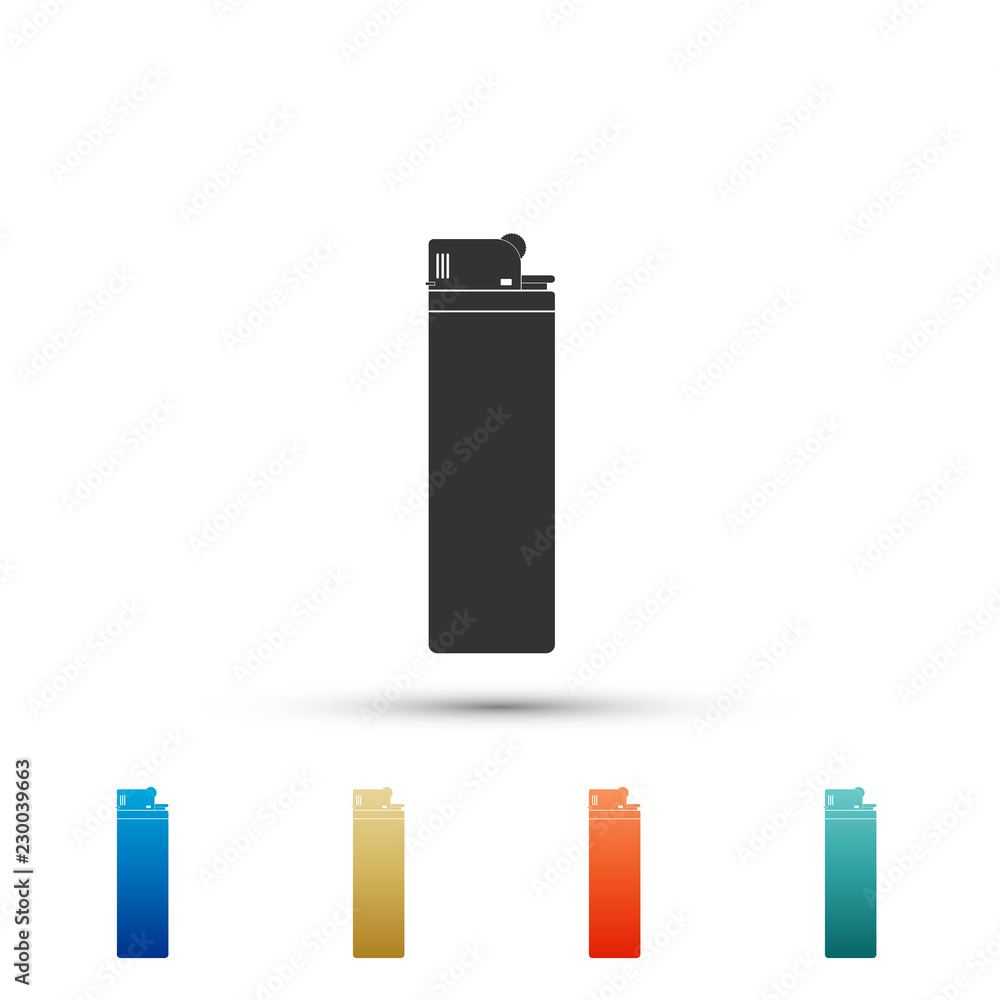 Lighter icon isolated on white background. Set elements in colored icons. Flat design. Vector Illustration Lighter icon isolated on white background. Set elements in colored icons. Flat design. Vector Illustration