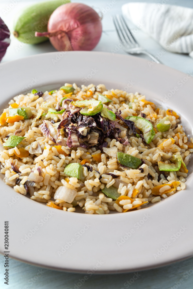 Risotto integrale alle verdure Risotto integrale alle verdure