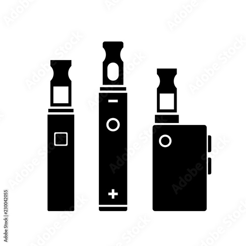 Vape smoking vector icon