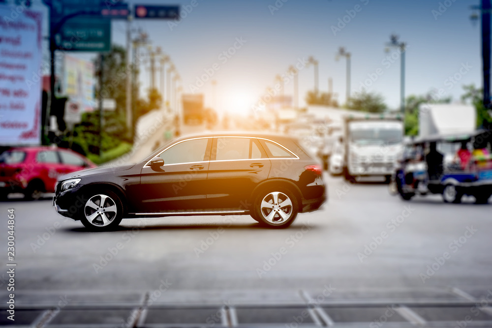 Car driving on high way road,Car a lot on the road Car driving on high way road,Car a lot on the road