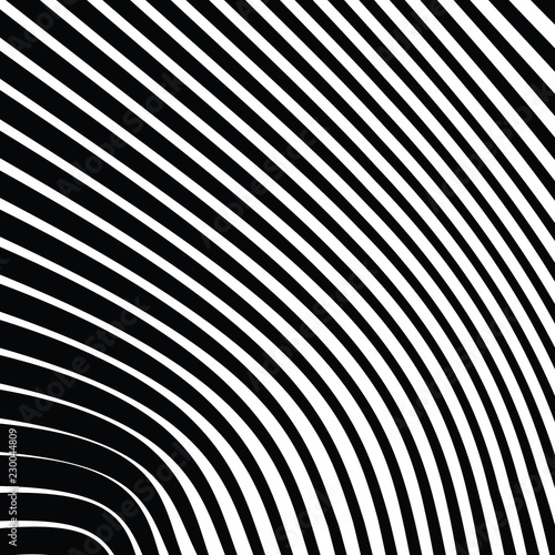 Wallpaper Mural Abstract Warped Black and White Lines Background Torontodigital.ca