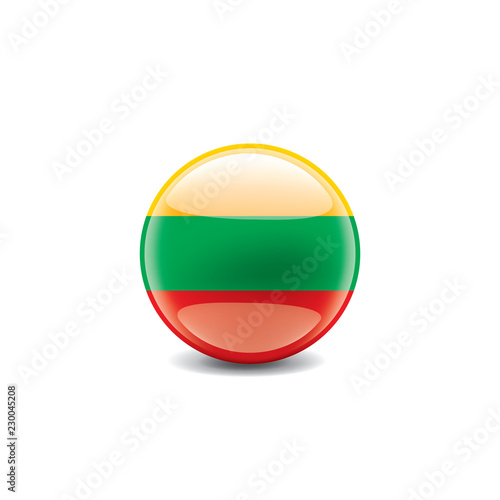 Lithuania flag, vector illustration on a white background. Free Download Lithuania flag, vector illustration on a white background. - GFXLoad
