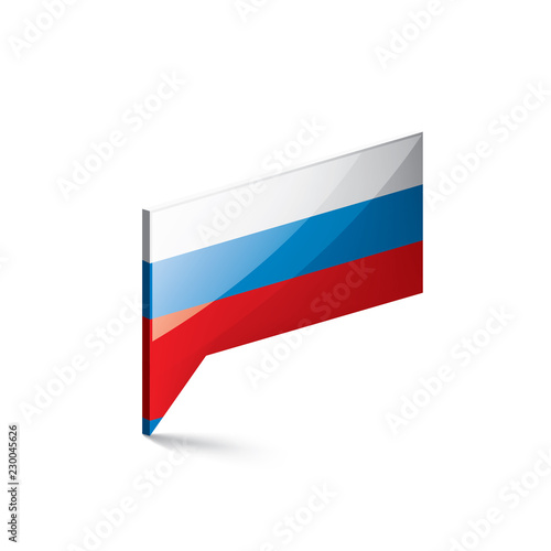 Russia flag, vector illustration on a white background Free Download Russia flag, vector illustration on a white background - GFXLoad