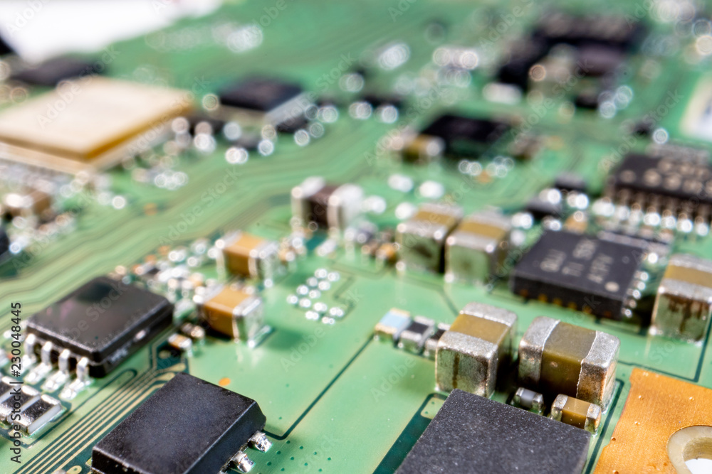close up electronics PCB close up electronics PCB