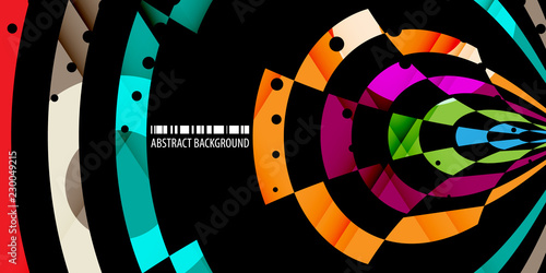 Geometric colorful abstract background