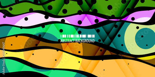 Geometric colorful abstract background