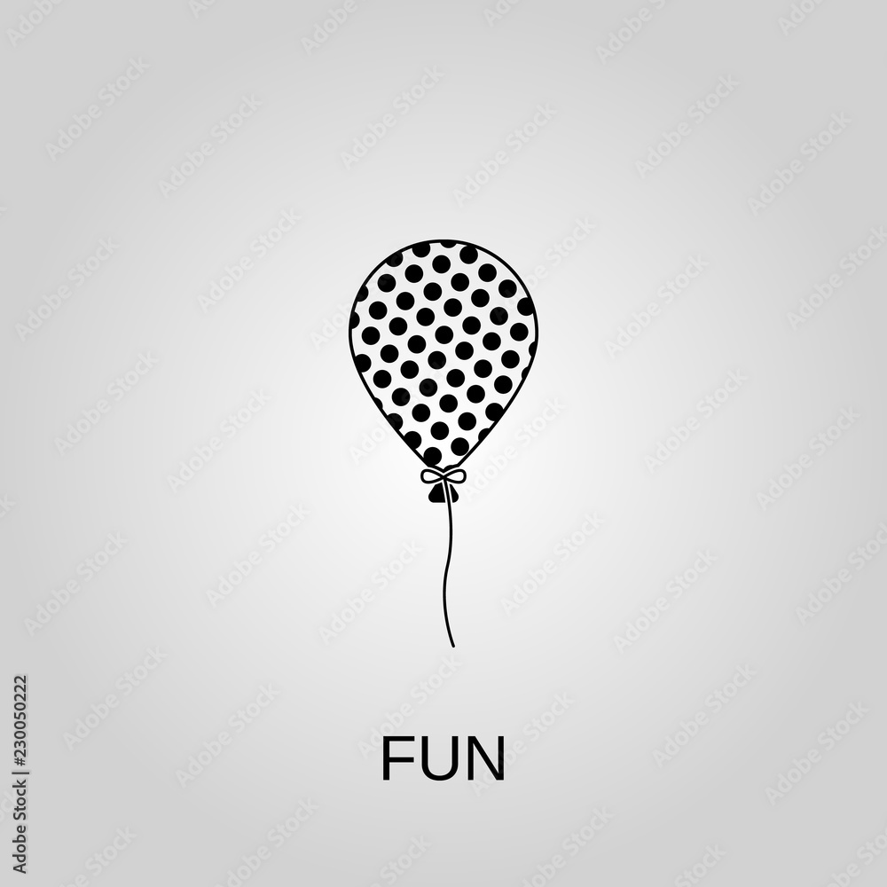 Fotografie Fun icon. Fun symbol. Flat design. Stock - Vector illustration